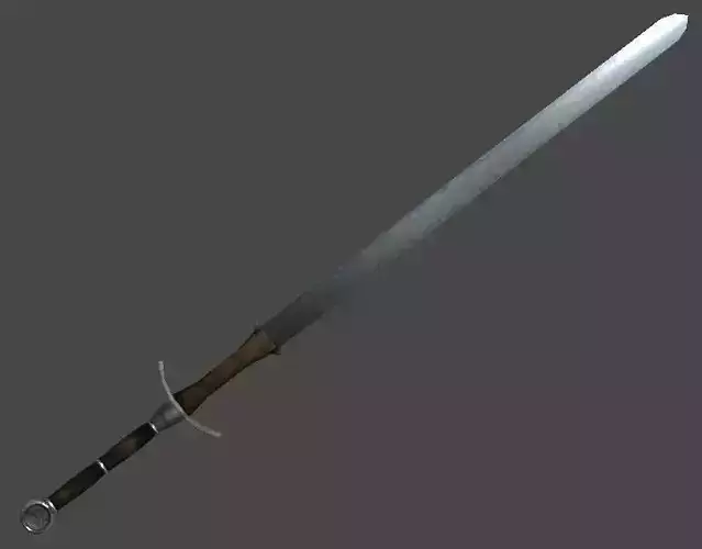 Two Hand Sword1 Low-poly 3D model