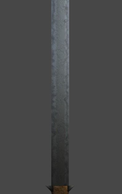 Two Hand Sword1 Low-poly 3D model_3