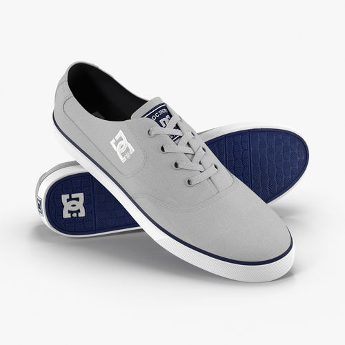 DC Shoes - Flash TX - Grey Low-poly 3D model