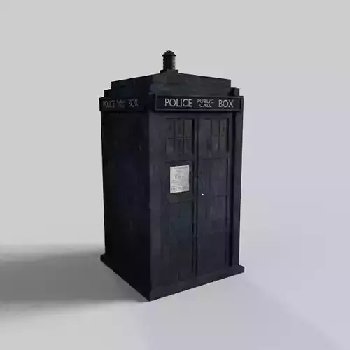 Dr Who Tenth Doctor TARDIS Free low-poly 3D model