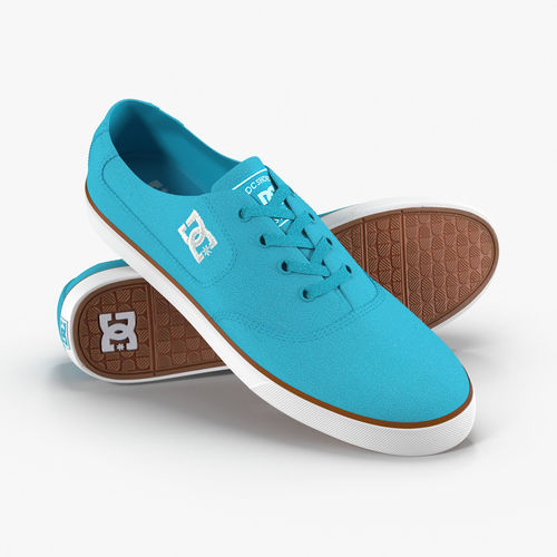 DC Shoes - Flash TX - Turquoise Low-poly 3D model