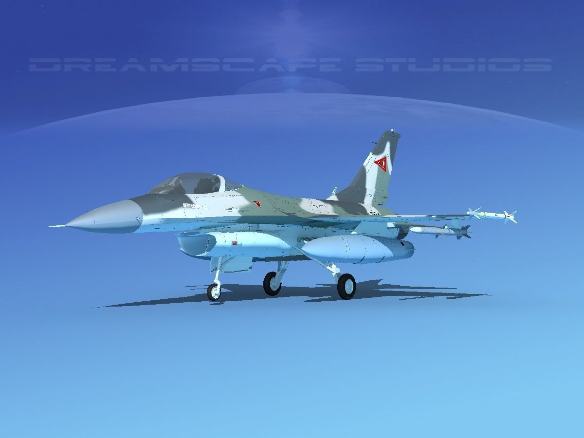 Gen Dyn F-16A Falcon Venezuela 3D model