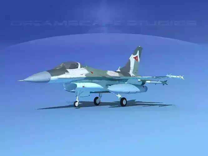 Gen Dyn F-16A Falcon Venezuela 3D model