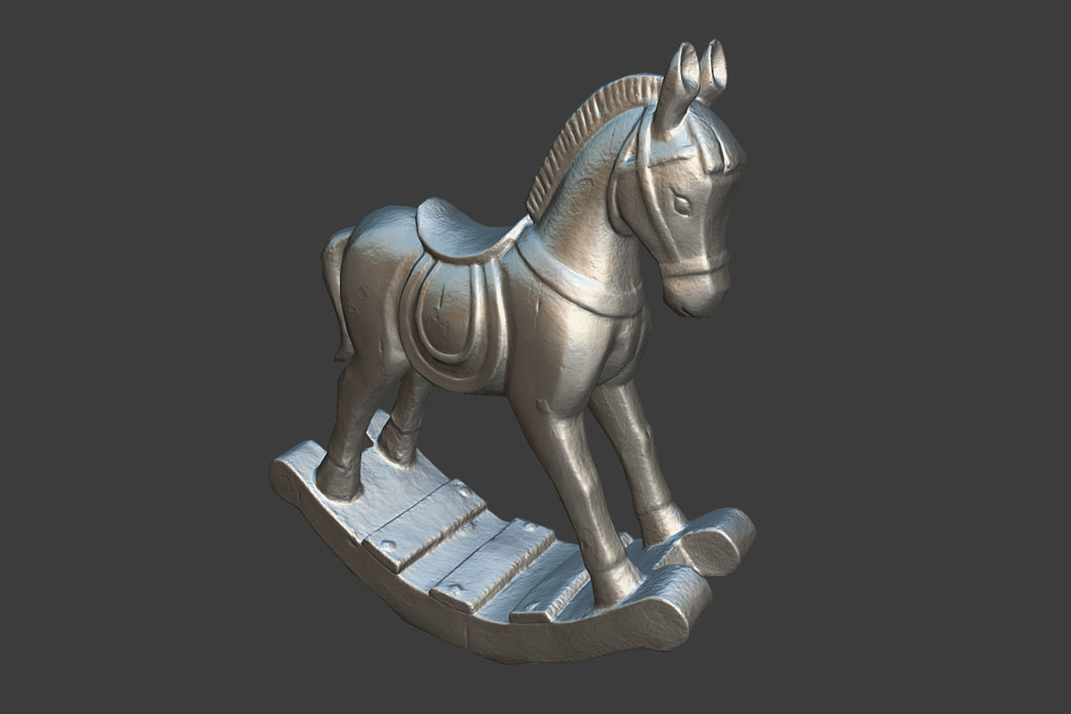 Decorative Horse Low-poly 3D model_4