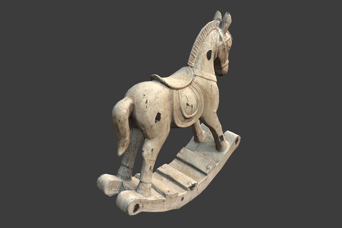 Decorative Horse Low-poly 3D model_1