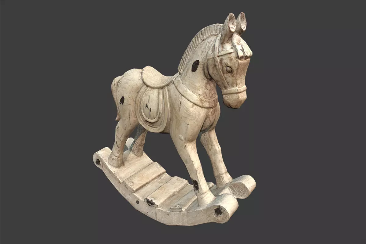 Decorative Horse Low-poly 3D model_0
