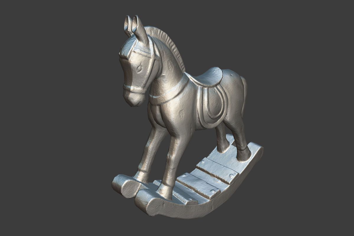 Decorative Horse Low-poly 3D model_5