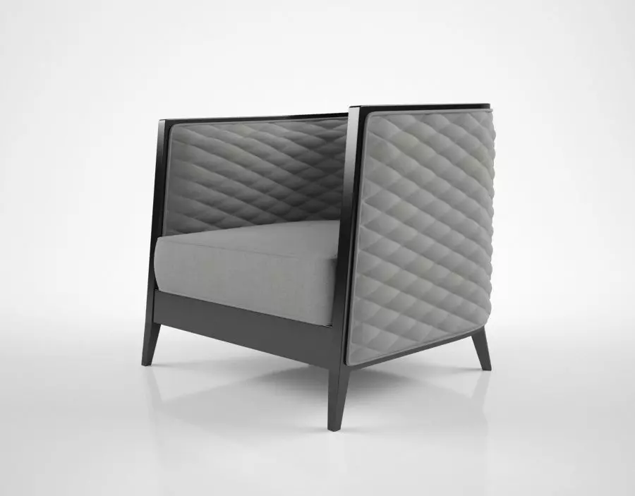 Oasis Saten armchair 3D model_0