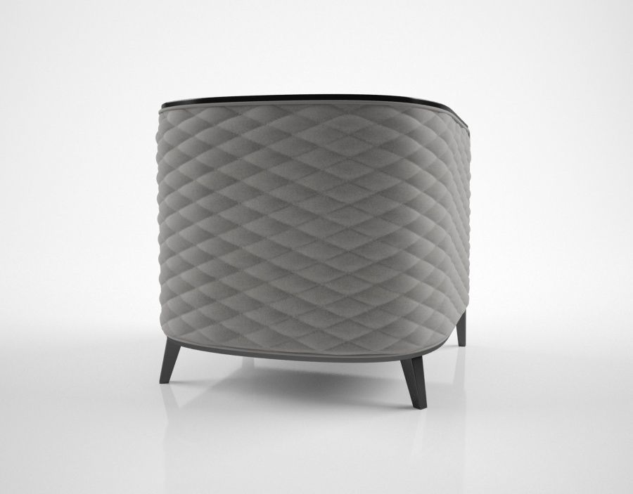 Oasis Saten armchair 3D model_3