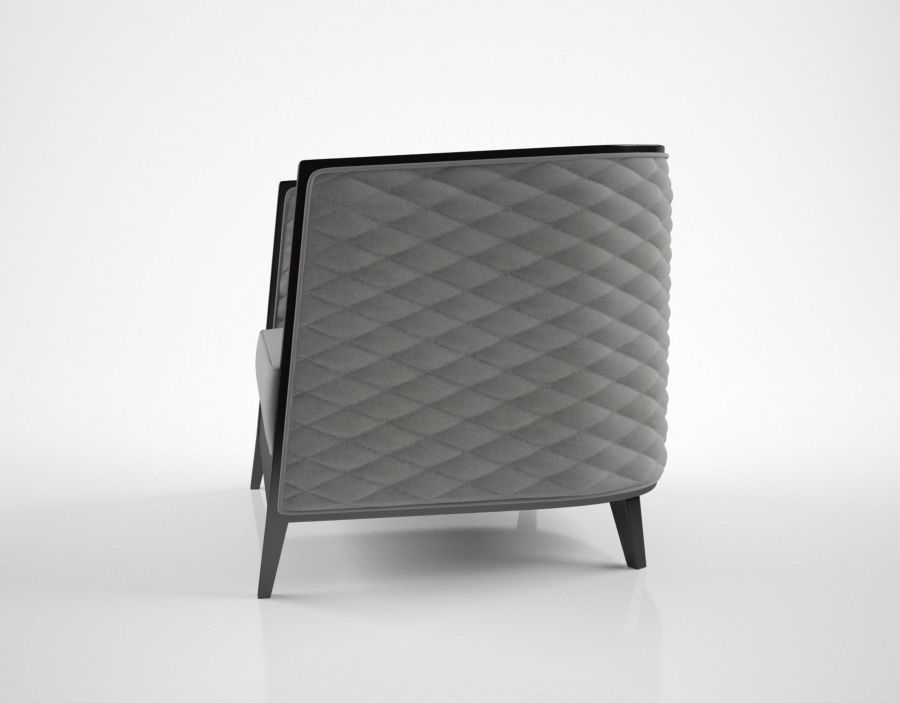 Oasis Saten armchair 3D model_2