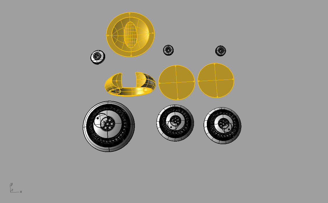 Set with diamonds  Ring and earrings 3D print model_4