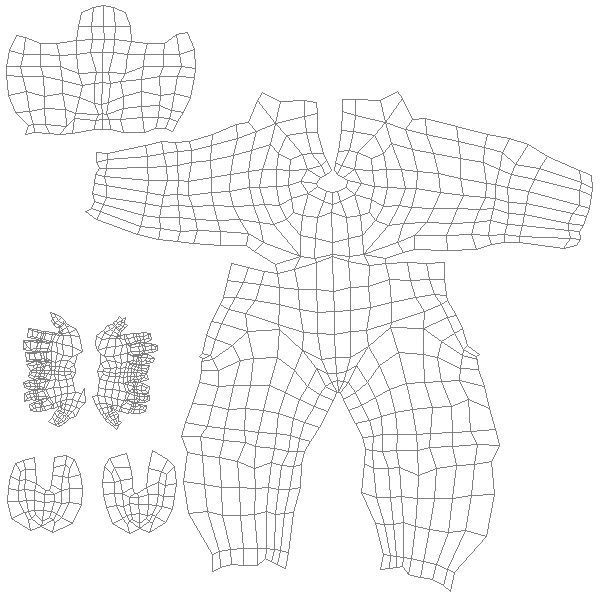 Boy Base Mesh Low-poly 3D model_5