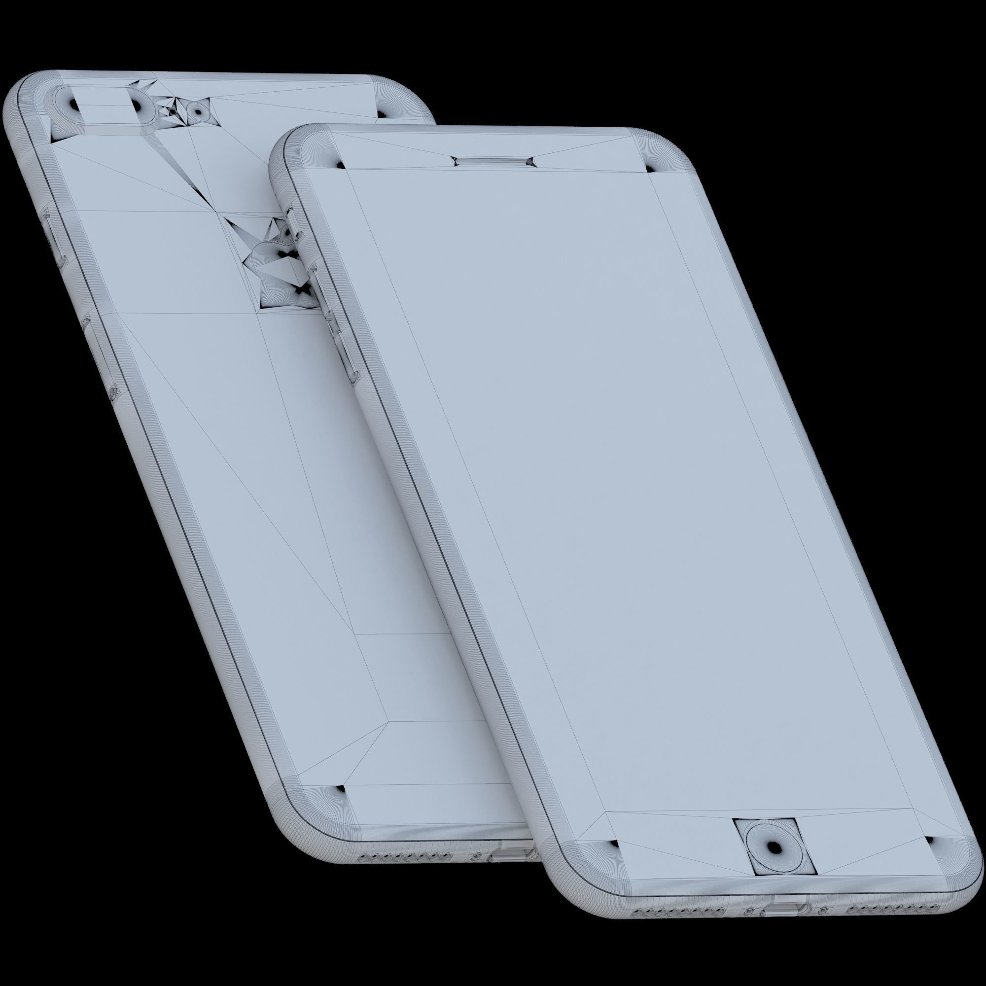 Apple iPhone 8 in All Color Low-poly 3D model_8