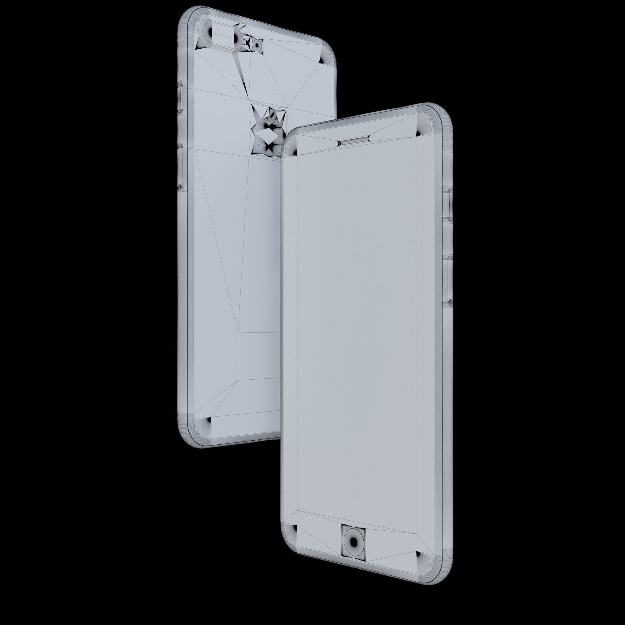 Apple iPhone 8 in All Color Low-poly 3D model_10