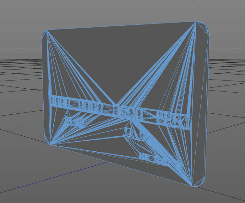 Generic credit card 3D model_3