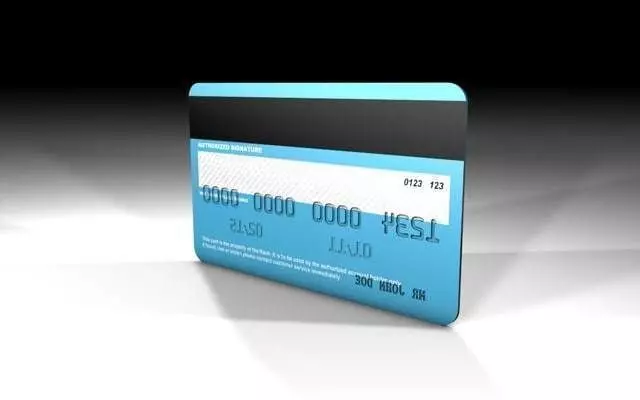 Generic credit card 3D model_0