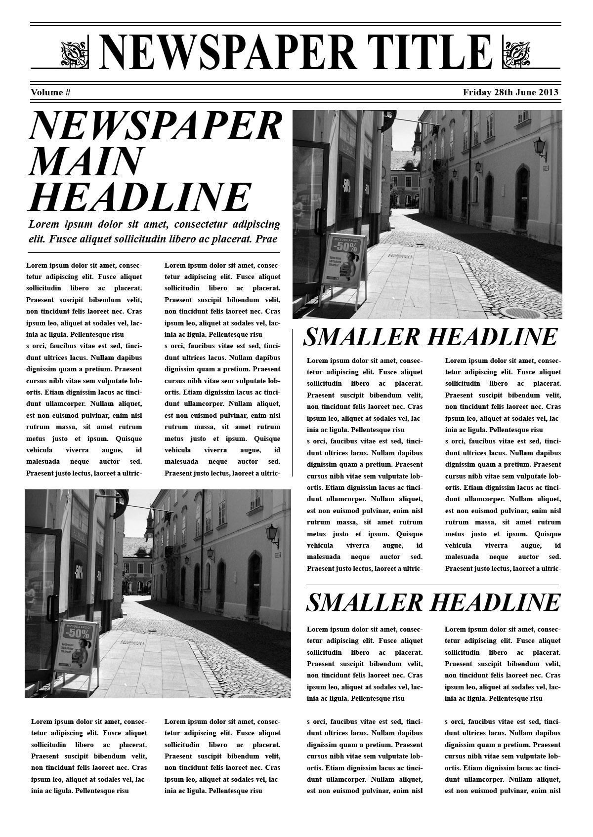 folded editable newspaper 3D model_1