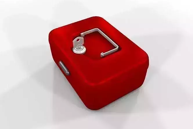 Petty cash box 3D model