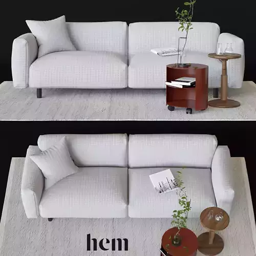 Hem set checkered sofa - checkered sofa