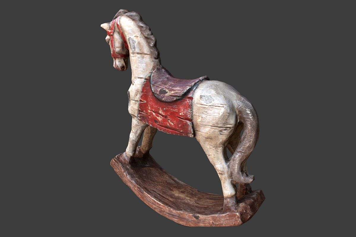 Decorative Horse Low-poly 3D model_3
