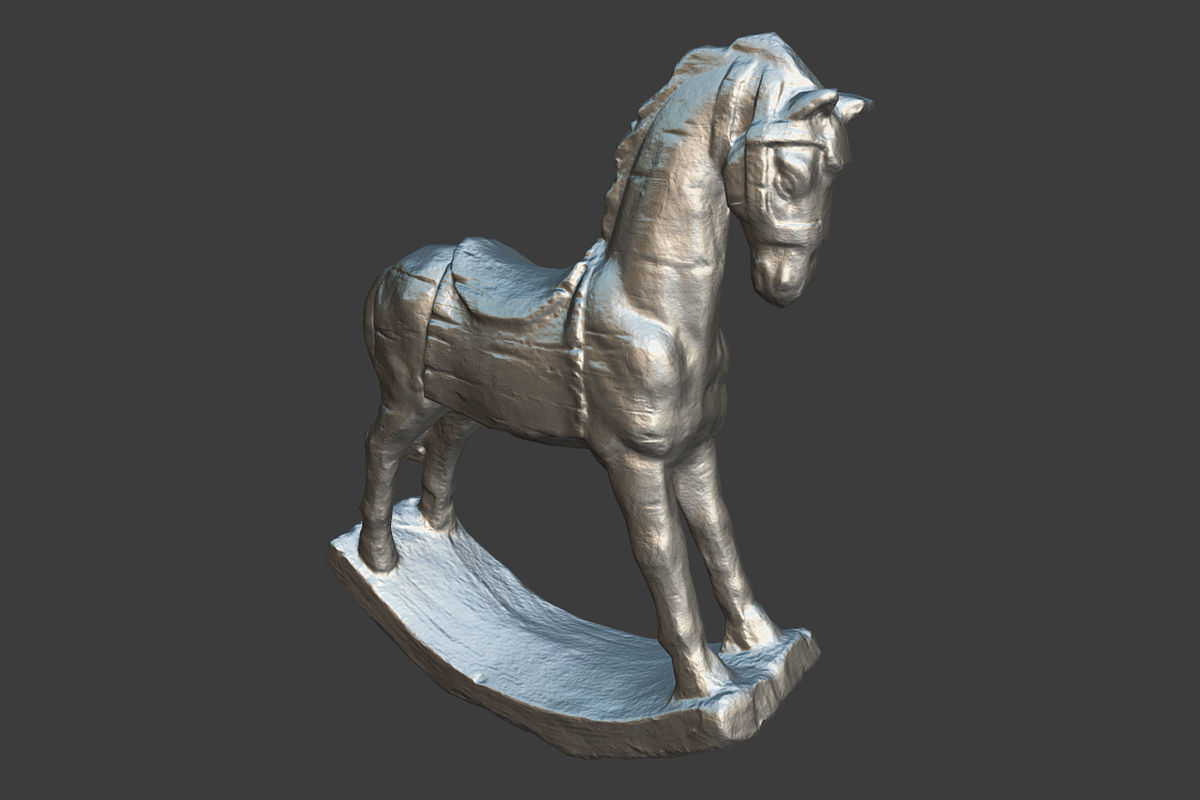 Decorative Horse Low-poly 3D model_10