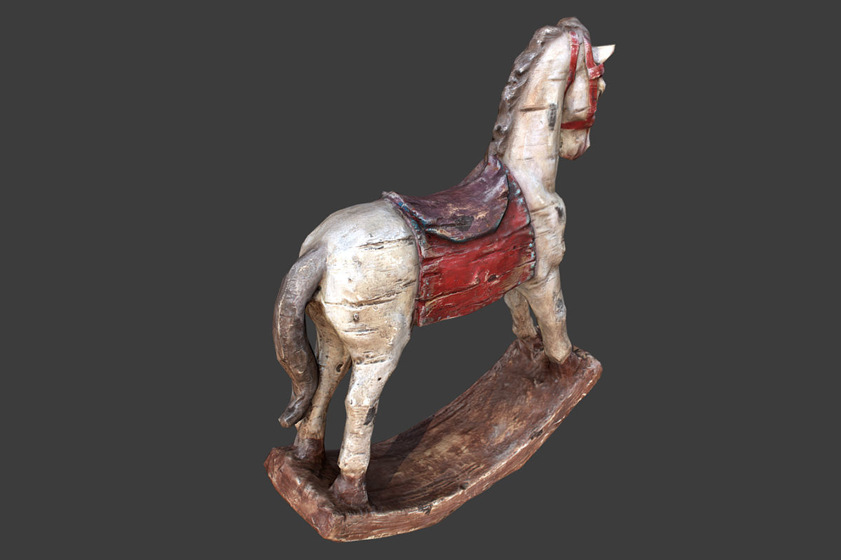 Decorative Horse Low-poly 3D model_1