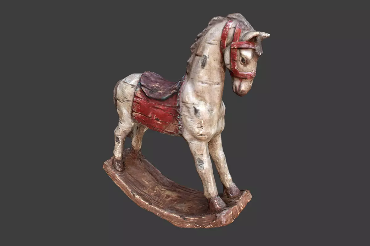 Decorative Horse Low-poly 3D model_0