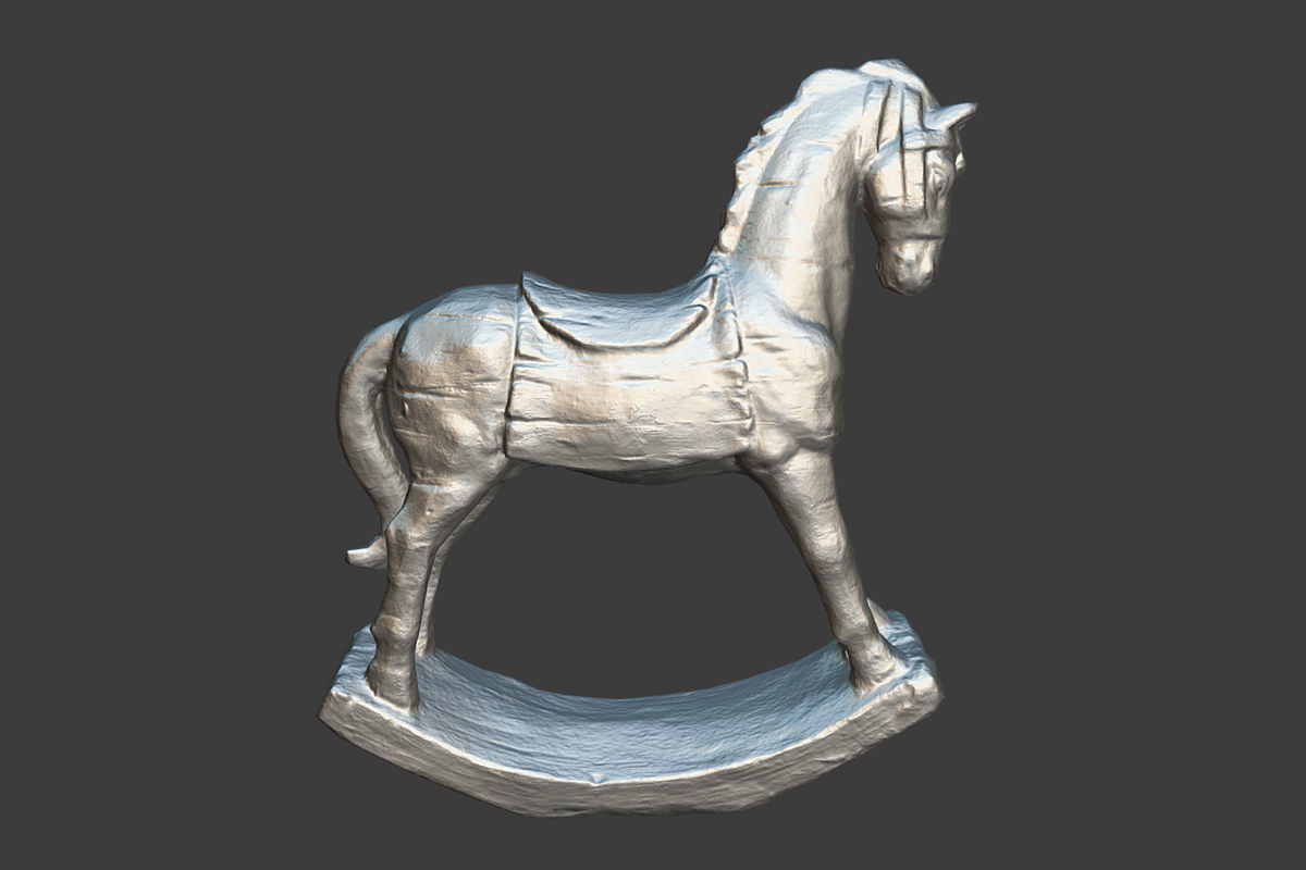Decorative Horse Low-poly 3D model_5