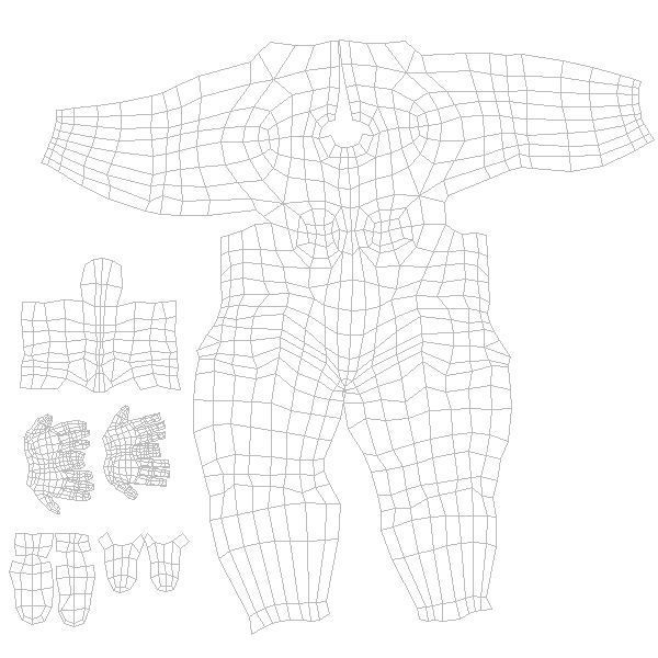 Women Base Mesh Low-poly 3D model_8