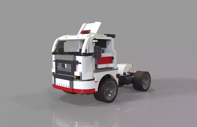 lego car truck Low-poly 3D model