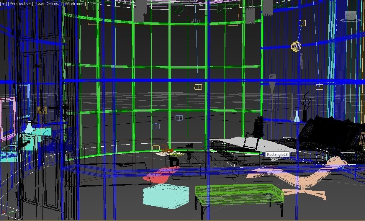 Luxurious Bedroom Interior 3D model_4