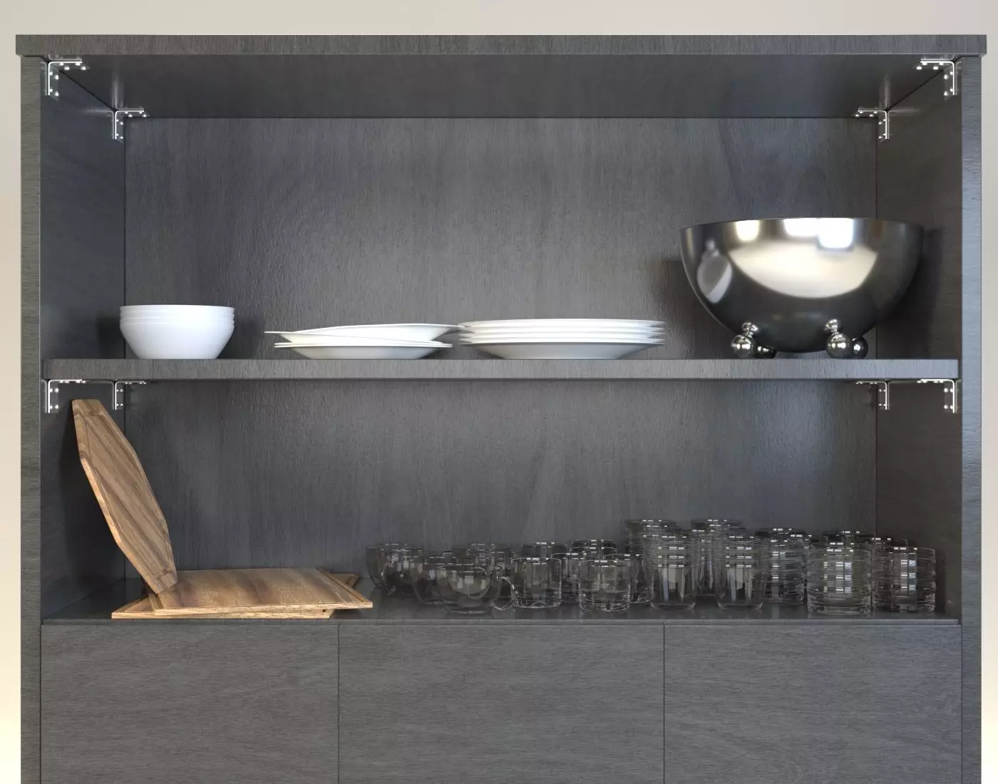 Dishes with Closet Free 3D model