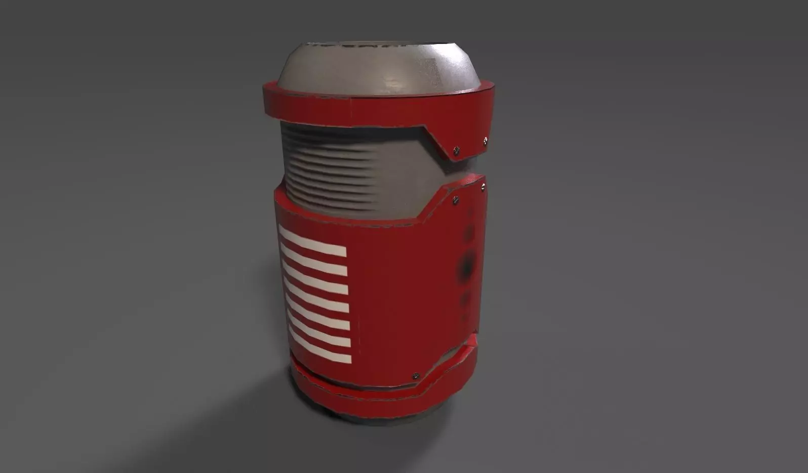 Sci-fi cylinder containter Free low-poly 3D model
