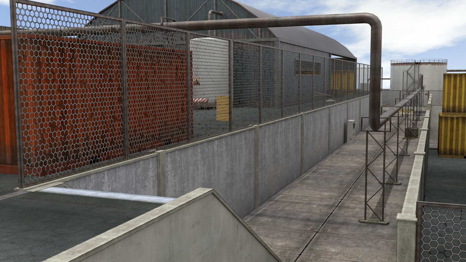 Industrial  Area - Scene Low-poly 3D model_23