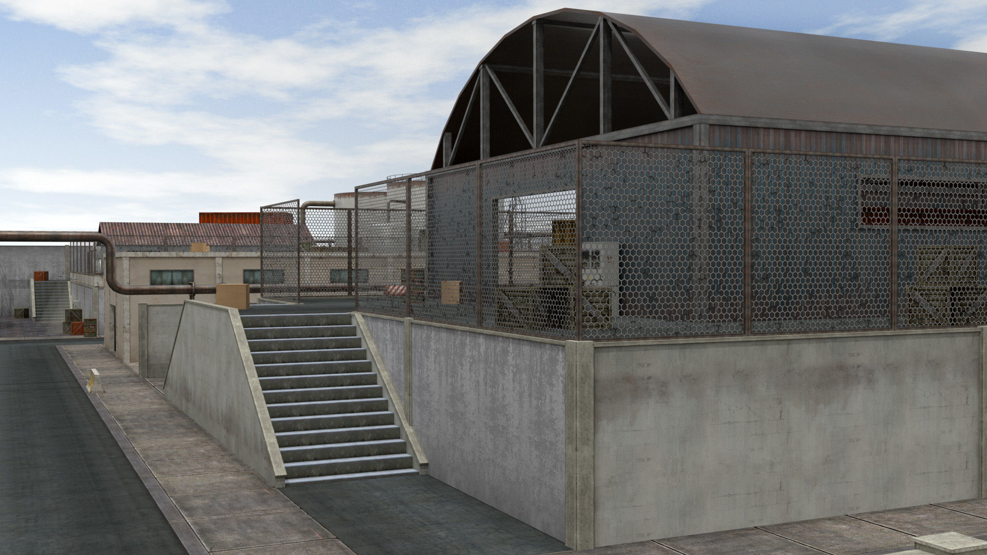 Industrial  Area - Scene Low-poly 3D model_15