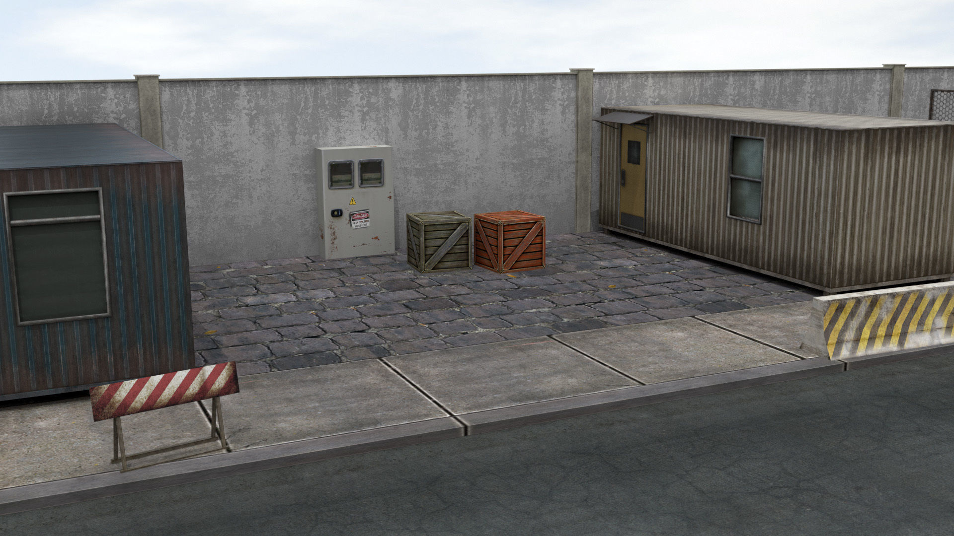 Industrial  Area - Scene Low-poly 3D model_26