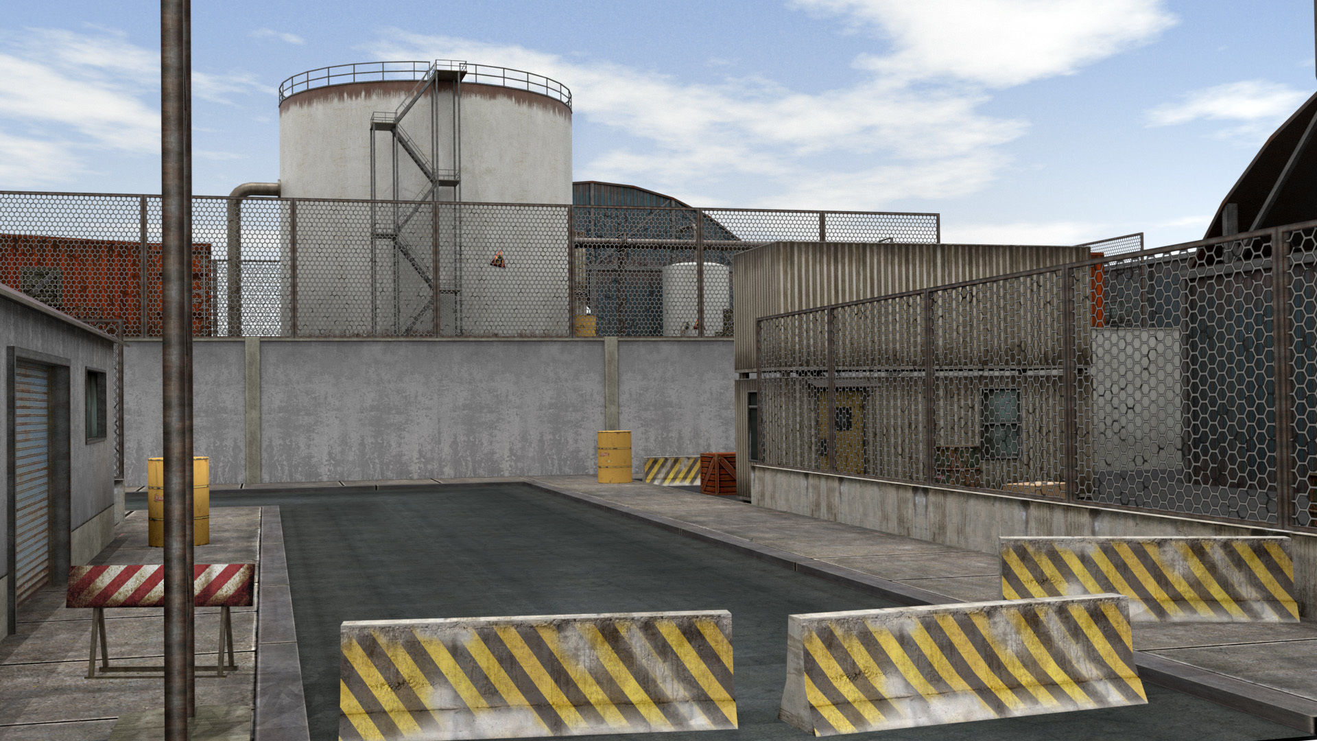 Industrial  Area - Scene Low-poly 3D model_20