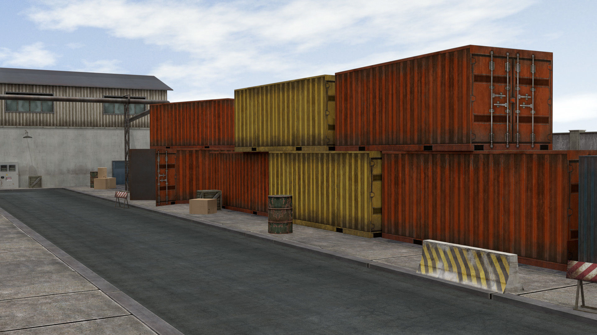 Industrial  Area - Scene Low-poly 3D model_27