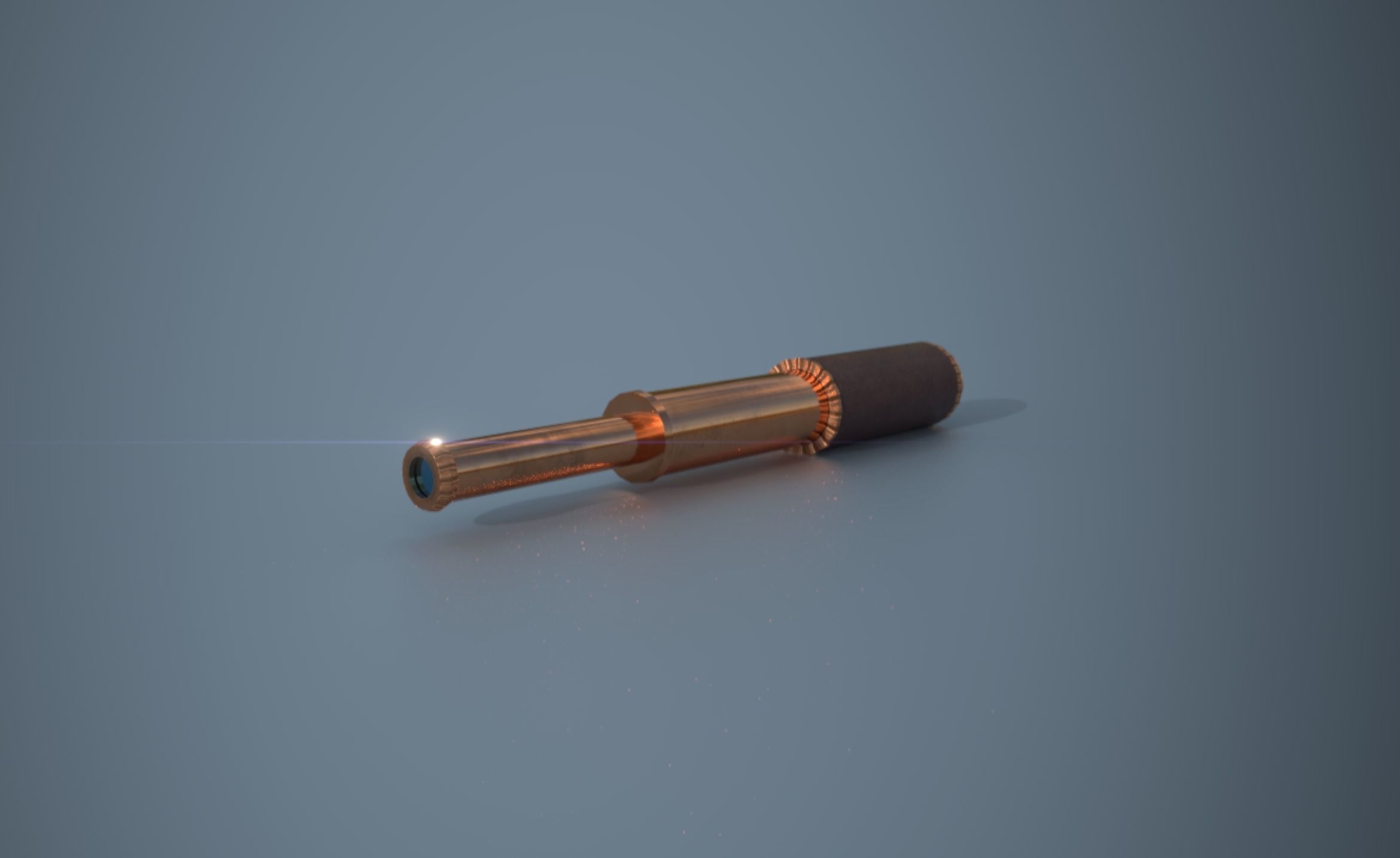 Telescope low poly game ready binoculars Low-poly 3D model_3