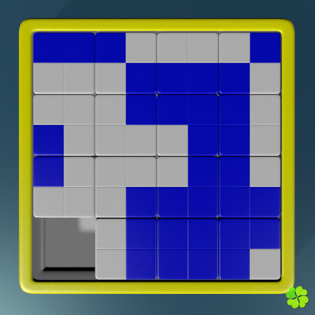 Binary puzzle low poly rigged Low-poly 3D model_5