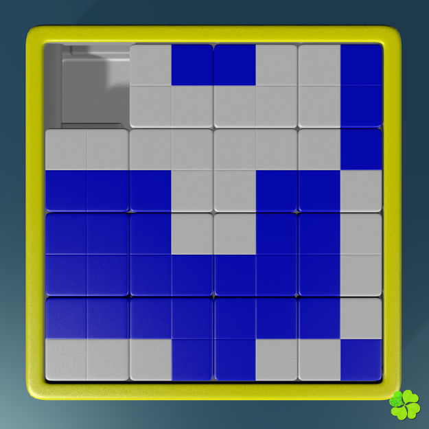 Binary puzzle low poly rigged Low-poly 3D model_6