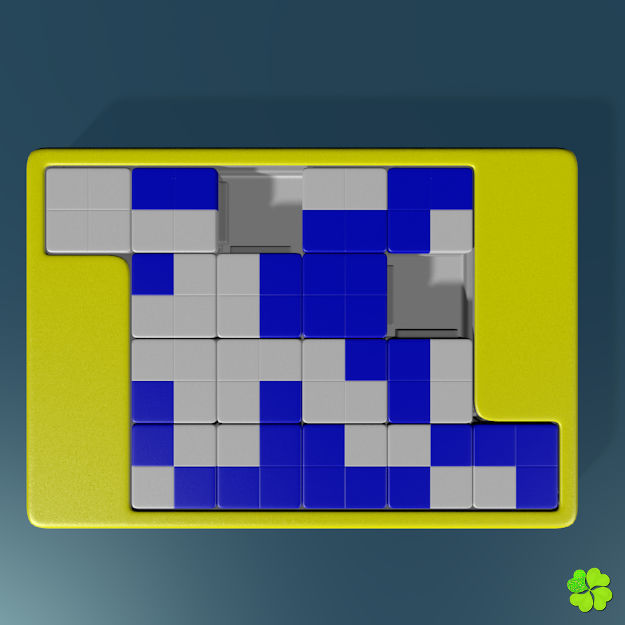 Binary puzzle low poly rigged Low-poly 3D model_14