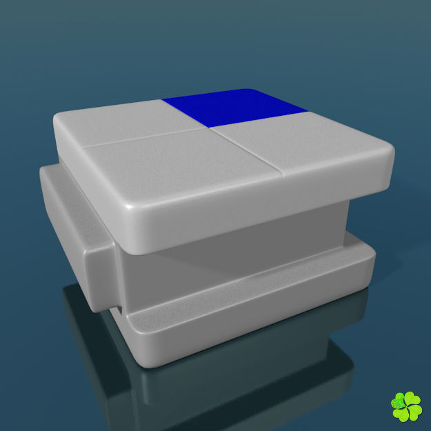 Binary puzzle low poly rigged Low-poly 3D model_18