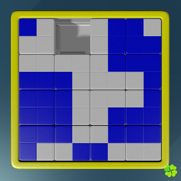 Binary puzzle low poly rigged Low-poly 3D model_8