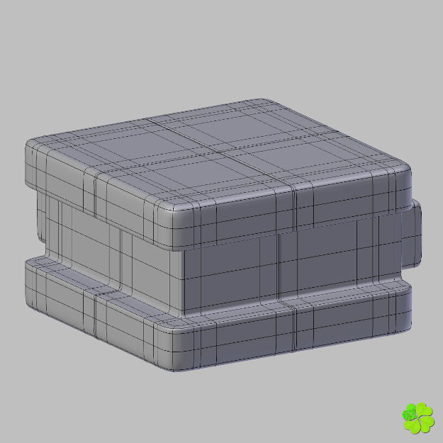 Binary puzzle low poly rigged Low-poly 3D model_21