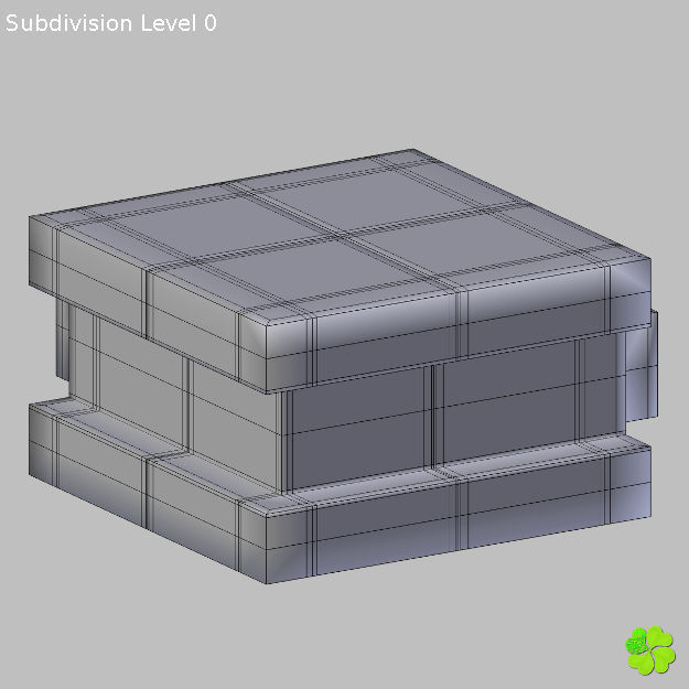 Binary puzzle low poly rigged Low-poly 3D model_22