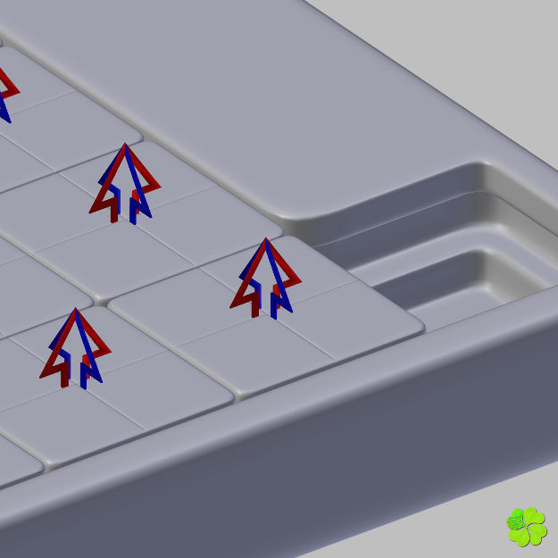 Binary puzzle low poly rigged Low-poly 3D model_35