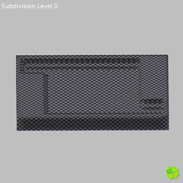 Binary puzzle low poly rigged Low-poly 3D model_37