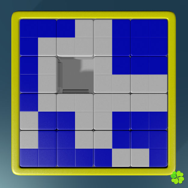 Binary puzzle low poly rigged Low-poly 3D model_9