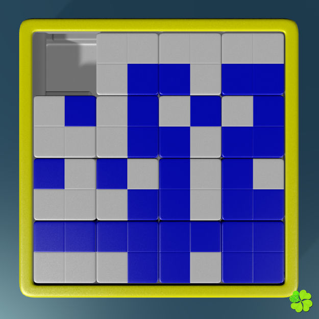 Binary puzzle low poly rigged Low-poly 3D model_13